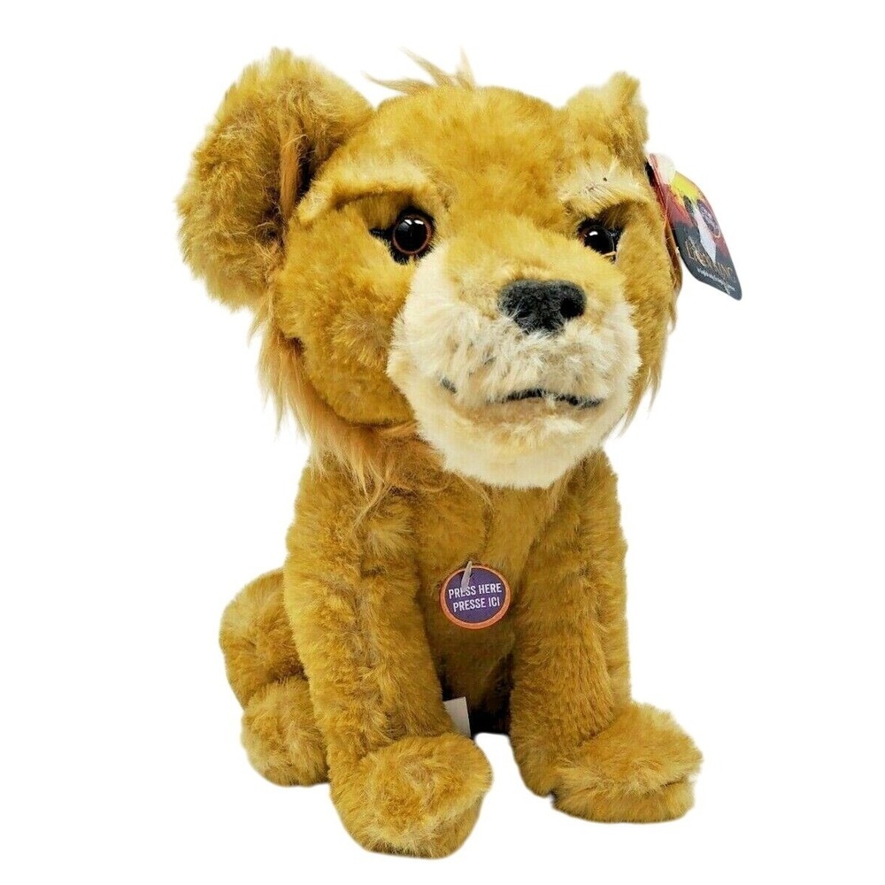 Lion King Live Action 9" Bean Simba Plush Talking Toy w/ Tags Tested Works!